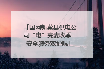国网新蔡县供电公司“电”亮麦收季 安全服务双护航